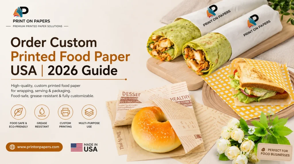 Order Custom Printed Food Paper USA
