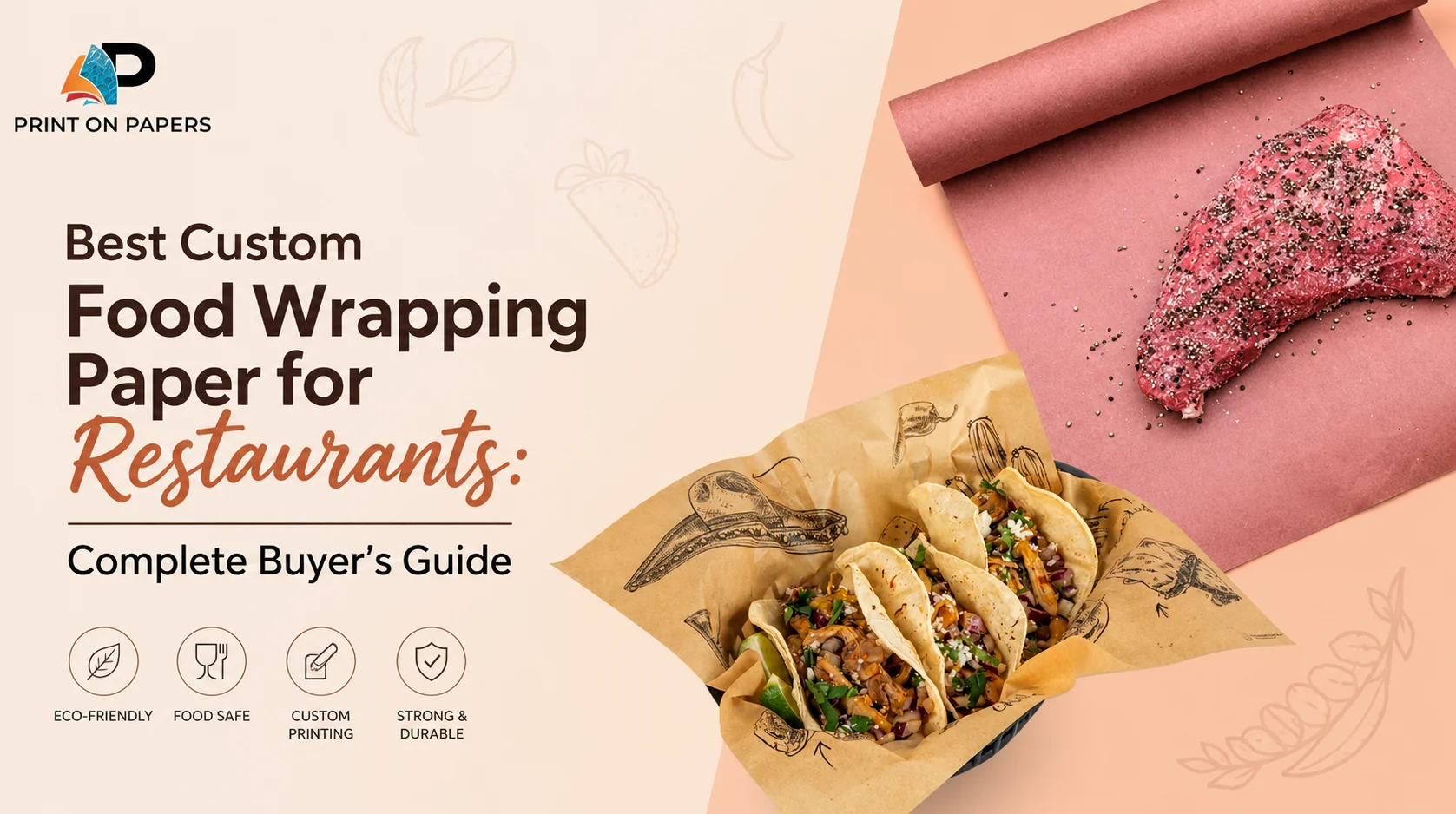 Best Custom Food Wrapping Paper for Restaurants