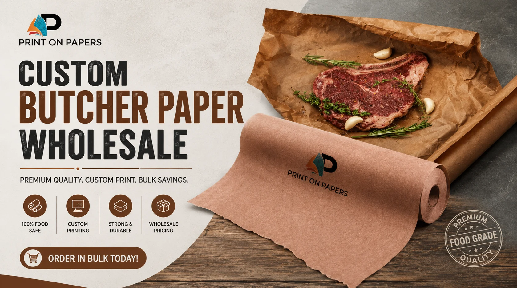 Custom Butcher Paper Wholesale USA