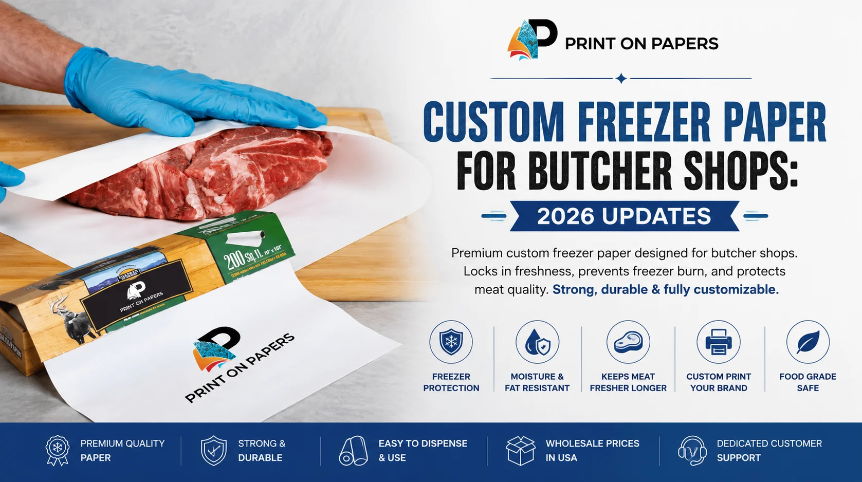 Custom Freezer Paper for Butcher Shops