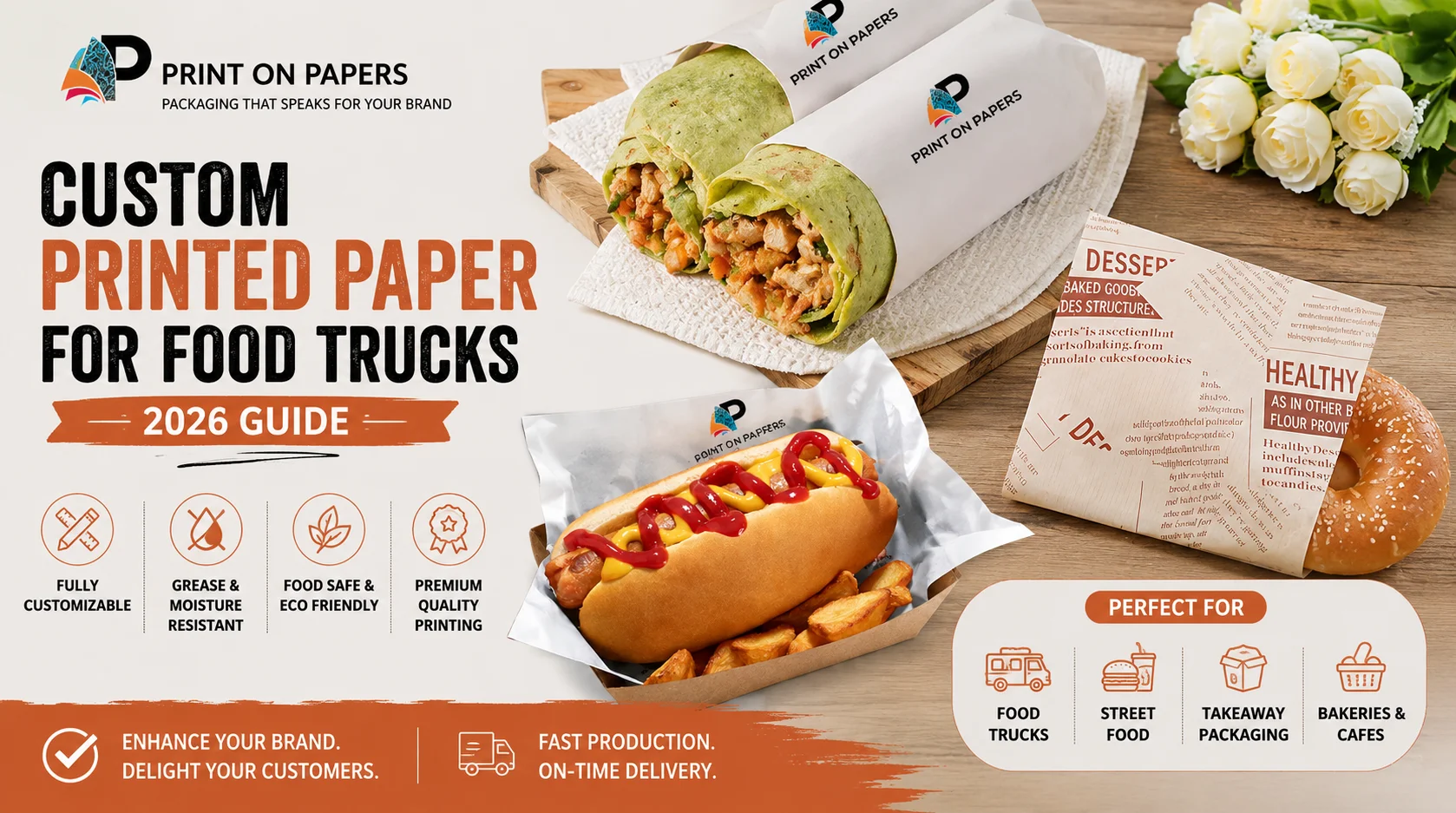Custom Printed Paper for Food Trucks