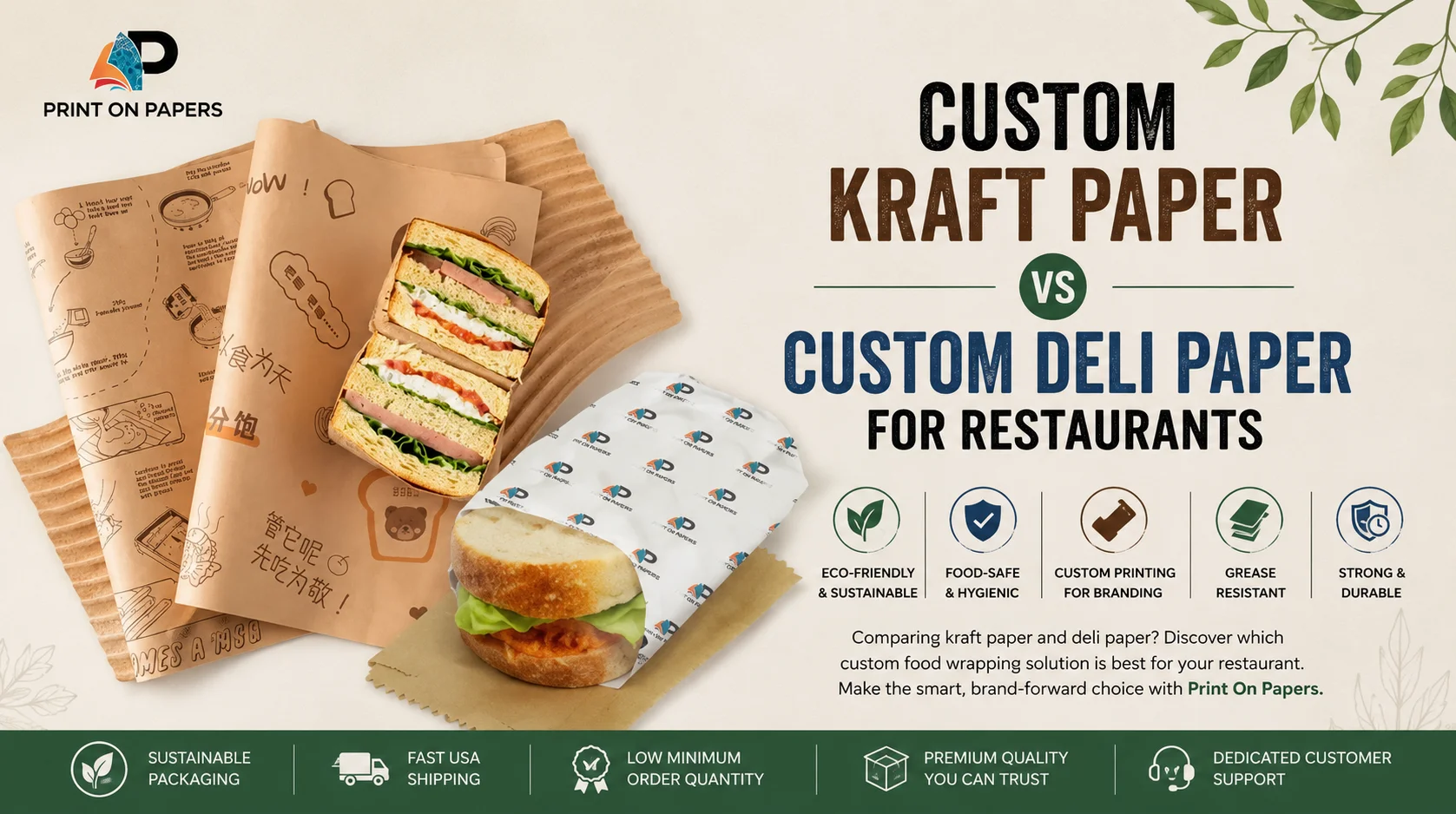 Kraft Paper vs Deli Paper for Restaurants