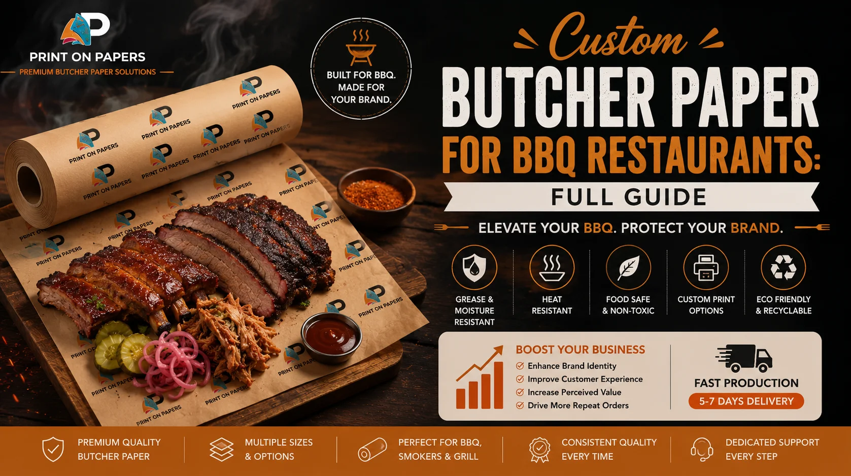 Custom Butcher Paper for BBQ Restaurants: Full Guide
