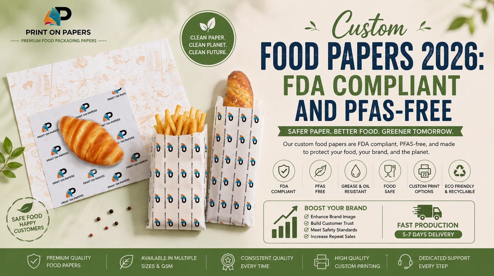Custom Food Papers