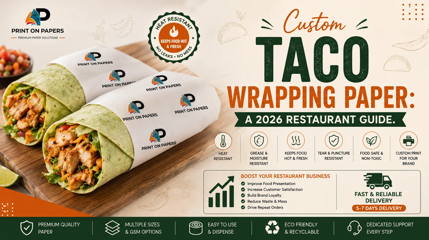Custom Taco Wrapping Paper