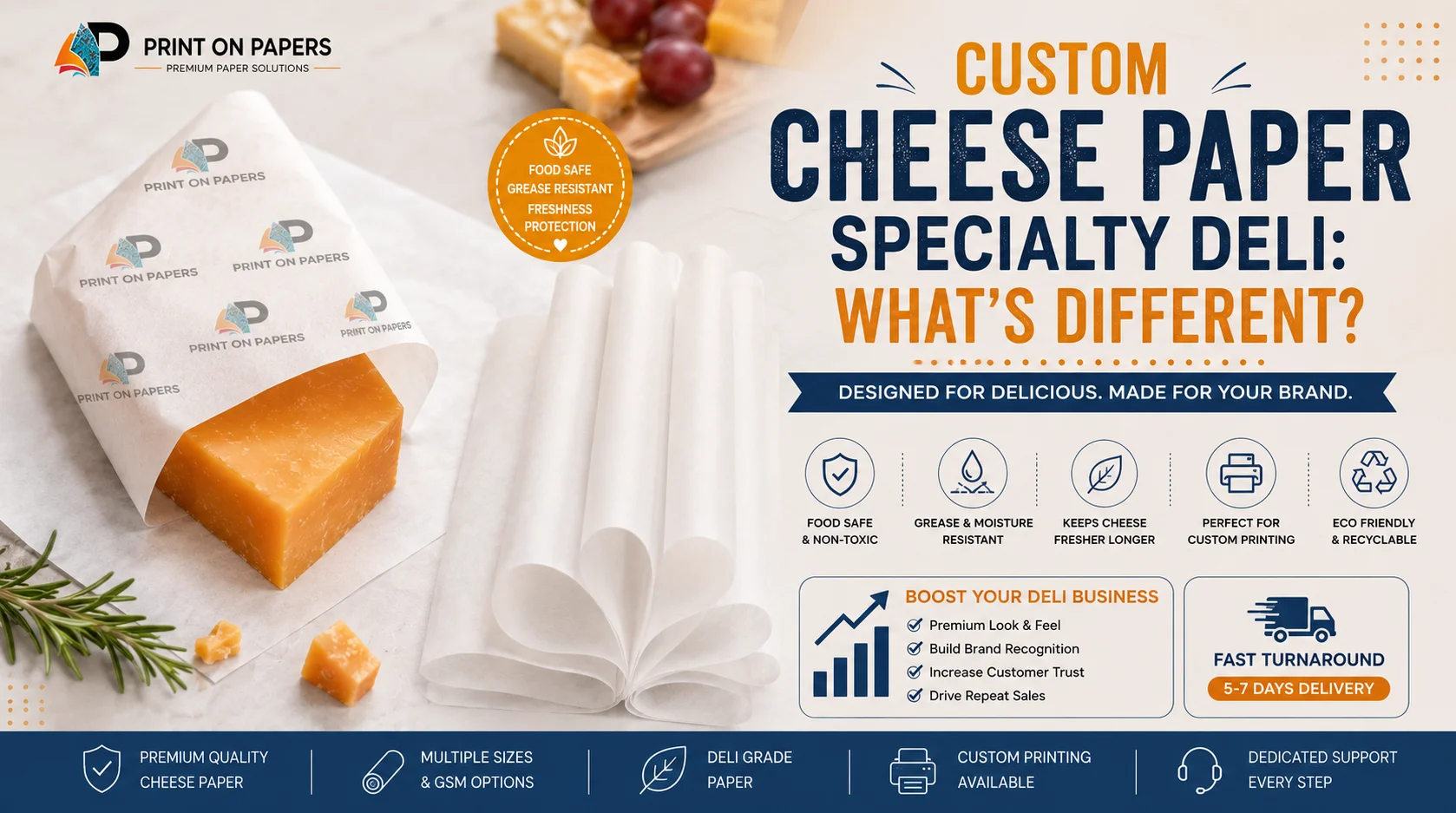 custom cheese paper