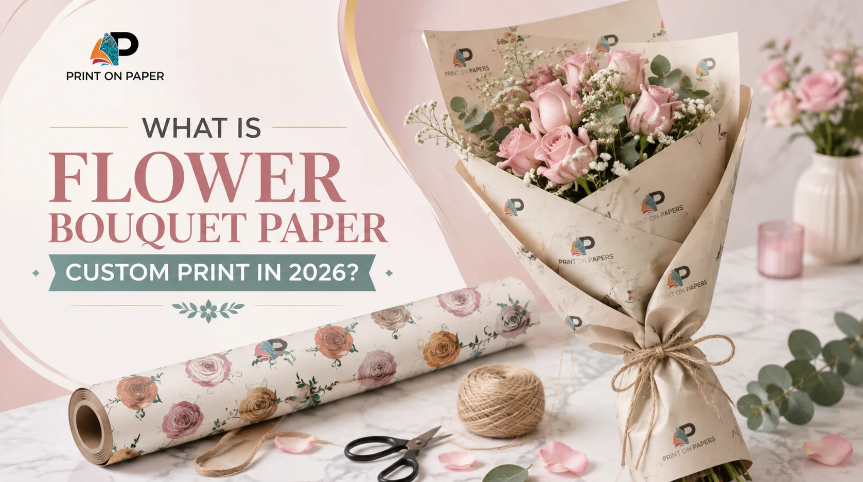 Custom Flower Bouquet Paper