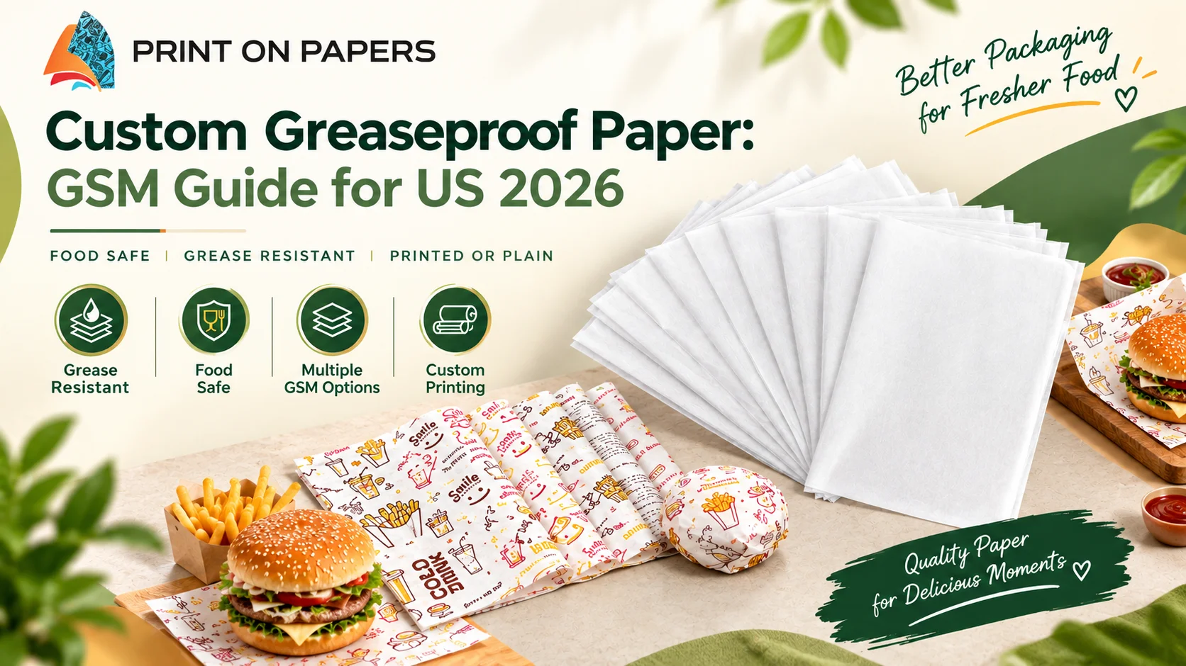 Custom Greaseproof Paper