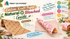Comparing custom kraft paper for food wrapping