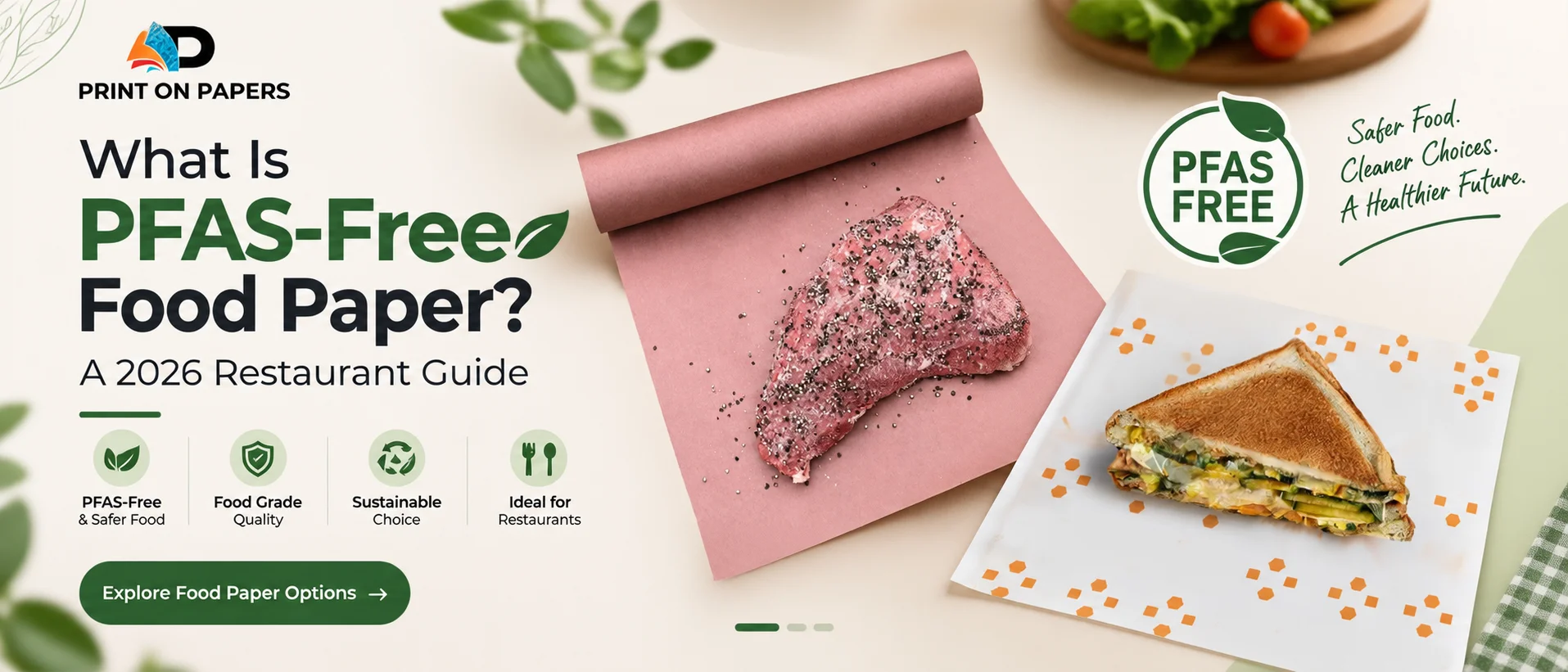 PFAS-Free Food Paper